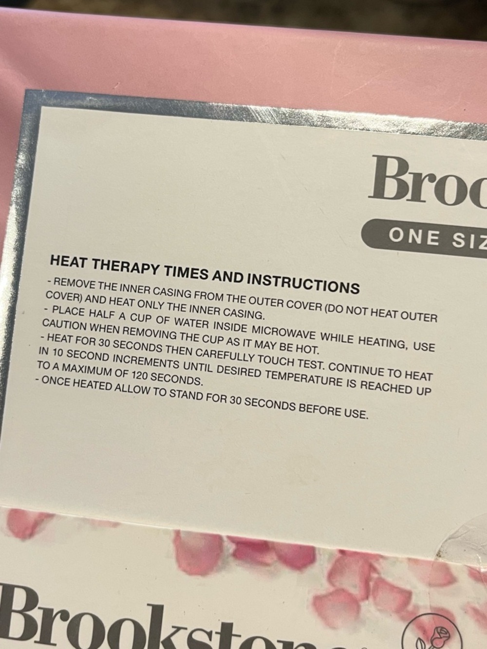 Brookstone Pink Thera-Spa Warming Slippers NIB - Picture 6 of 8